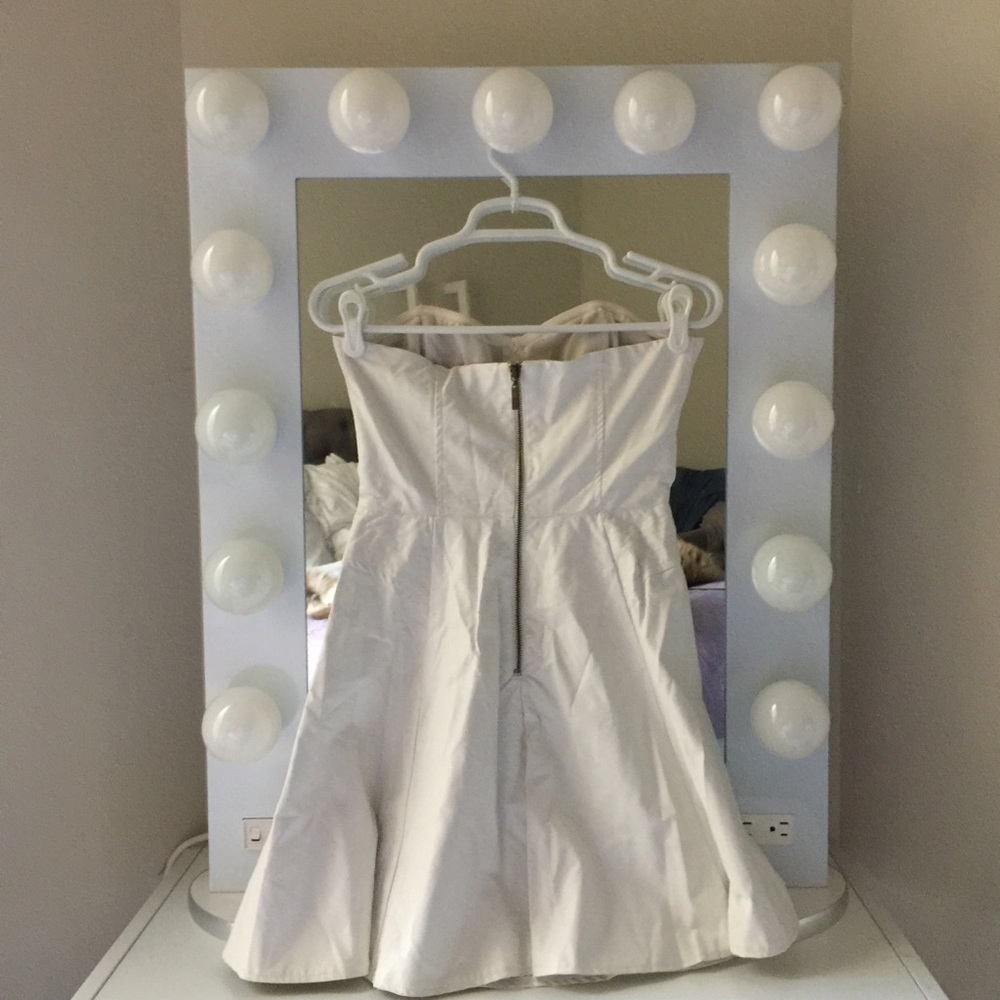 Very J Strapless Faux Leather Dress - Picture 8 of 8